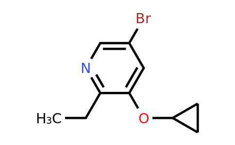 CAS 1243362-41-5 | 5-Bromo-3-cyclopropoxy-2-ethylpyridine
