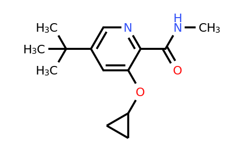 CAS 1243362-42-6 | 5-Tert-butyl-3-cyclopropoxy-N-methylpicolinamide