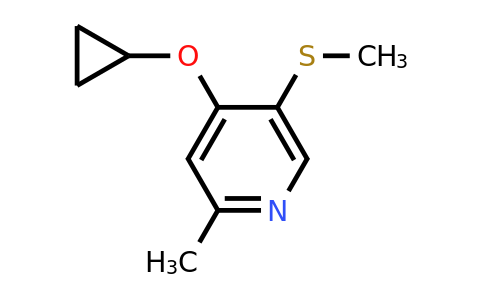 CAS 1243362-49-3 | 4-Cyclopropoxy-2-methyl-5-(methylsulfanyl)pyridine