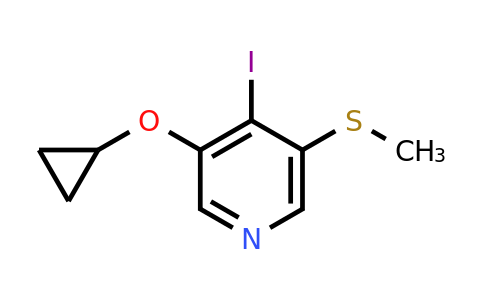CAS 1243362-54-0 | 3-Cyclopropoxy-4-iodo-5-(methylsulfanyl)pyridine