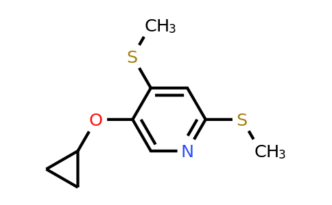 CAS 1243362-64-2 | 5-Cyclopropoxy-2,4-bis(methylsulfanyl)pyridine