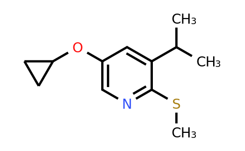 CAS 1243362-67-5 | 5-Cyclopropoxy-3-isopropyl-2-(methylthio)pyridine