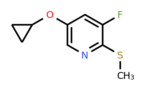 CAS 1243362-70-0 | 5-Cyclopropoxy-3-fluoro-2-(methylsulfanyl)pyridine