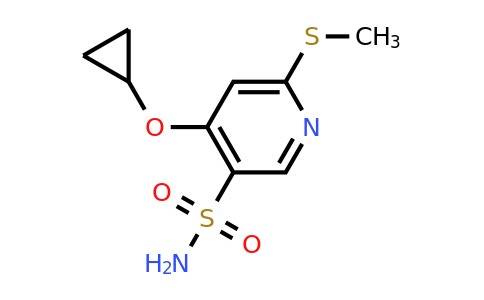 CAS 1243362-75-5 | 4-Cyclopropoxy-6-(methylthio)pyridine-3-sulfonamide