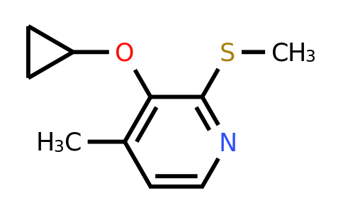 CAS 1243362-79-9 | 3-Cyclopropoxy-4-methyl-2-(methylsulfanyl)pyridine