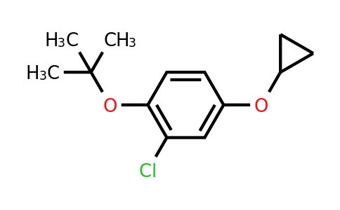 CAS 1243362-80-2 | 1-Tert-butoxy-2-chloro-4-cyclopropoxybenzene