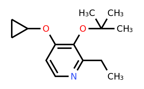 CAS 1243362-84-6 | 3-Tert-butoxy-4-cyclopropoxy-2-ethylpyridine