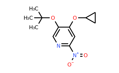 CAS 1243362-88-0 | 5-Tert-butoxy-4-cyclopropoxy-2-nitropyridine