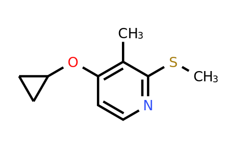 CAS 1243362-90-4 | 4-Cyclopropoxy-3-methyl-2-(methylsulfanyl)pyridine