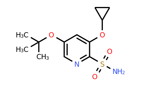 CAS 1243362-94-8 | 5-Tert-butoxy-3-cyclopropoxypyridine-2-sulfonamide