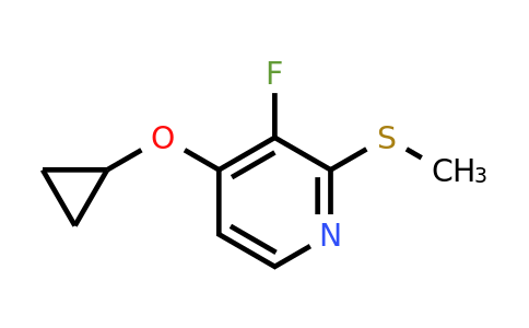 CAS 1243362-95-9 | 4-Cyclopropoxy-3-fluoro-2-(methylsulfanyl)pyridine