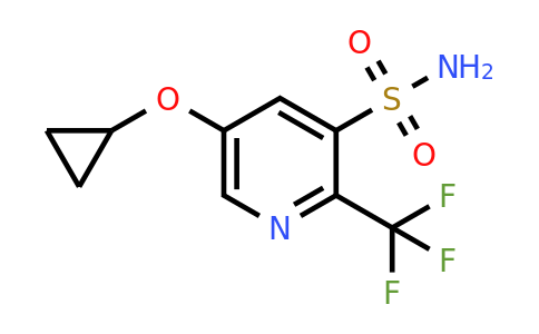 CAS 1243363-36-1 | 5-Cyclopropoxy-2-(trifluoromethyl)pyridine-3-sulfonamide