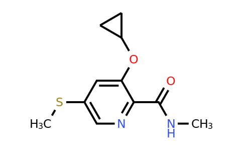CAS 1243363-38-3 | 3-Cyclopropoxy-N-methyl-5-(methylthio)picolinamide