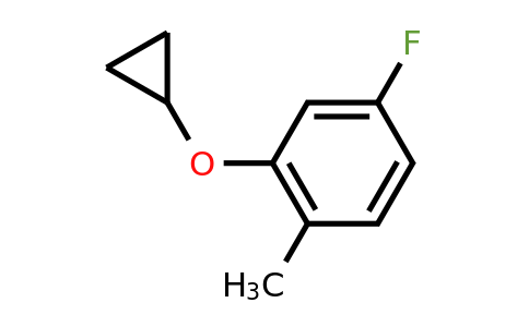 CAS 1243363-40-7 | 2-Cyclopropoxy-4-fluoro-1-methylbenzene