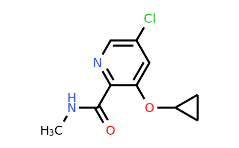 CAS 1243363-46-3 | 5-Chloro-3-cyclopropoxy-N-methylpicolinamide