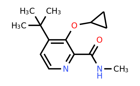 CAS 1243363-49-6 | 4-Tert-butyl-3-cyclopropoxy-N-methylpicolinamide