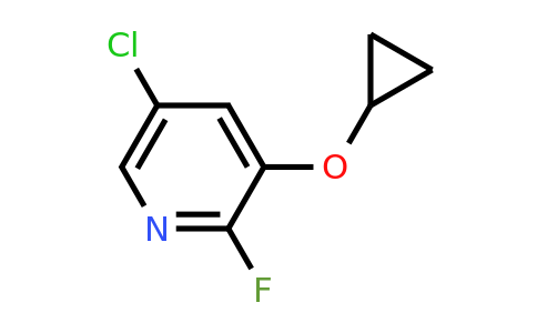 CAS 1243363-55-4 | 5-Chloro-3-cyclopropoxy-2-fluoropyridine