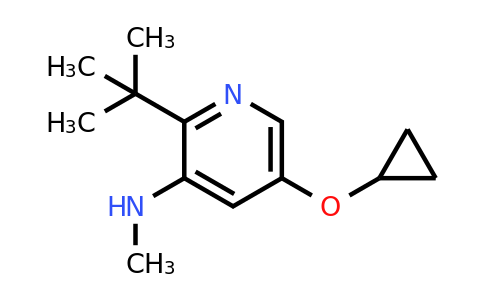 CAS 1243363-57-6 | 2-Tert-butyl-5-cyclopropoxy-N-methylpyridin-3-amine