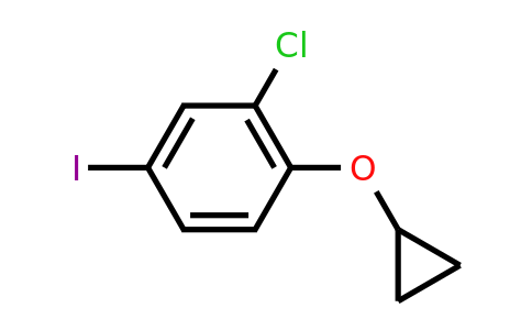 CAS 1243363-79-2 | 2-Chloro-1-cyclopropoxy-4-iodobenzene
