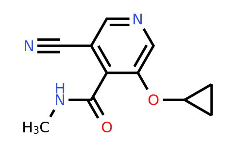 CAS 1243363-80-5 | 3-Cyano-5-cyclopropoxy-N-methylisonicotinamide