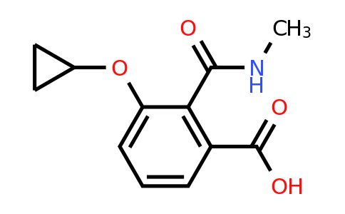 CAS 1243363-84-9 | 3-Cyclopropoxy-2-(methylcarbamoyl)benzoic acid