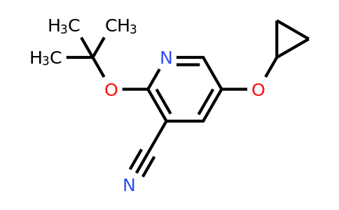 CAS 1243363-88-3 | 2-Tert-butoxy-5-cyclopropoxynicotinonitrile