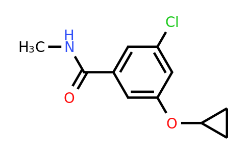 CAS 1243363-89-4 | 3-Chloro-5-cyclopropoxy-N-methylbenzamide