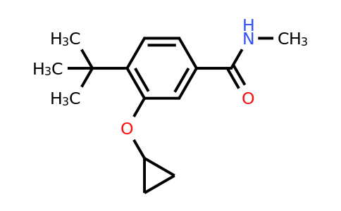 CAS 1243363-92-9 | 4-Tert-butyl-3-cyclopropoxy-N-methylbenzamide
