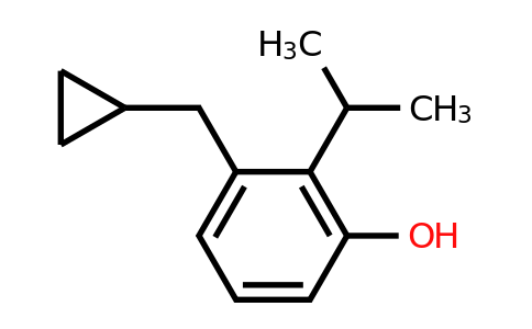 CAS 1243363-94-1 | 3-(Cyclopropylmethyl)-2-(propan-2-YL)phenol