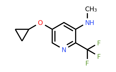 CAS 1243363-96-3 | 5-Cyclopropoxy-N-methyl-2-(trifluoromethyl)pyridin-3-amine