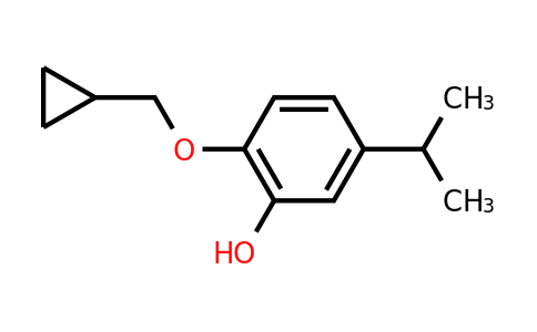 CAS 1243363-99-6 | 2-(Cyclopropylmethoxy)-5-isopropylphenol