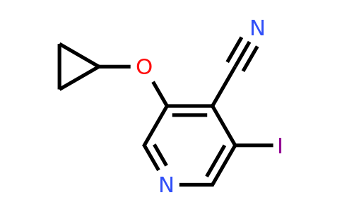 CAS 1243364-06-8 | 3-Cyclopropoxy-5-iodoisonicotinonitrile