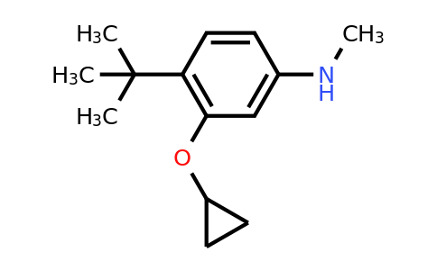 CAS 1243364-07-9 | 4-Tert-butyl-3-cyclopropoxy-N-methylaniline