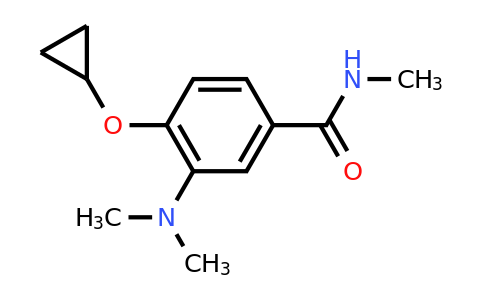 CAS 1243364-09-1 | 4-Cyclopropoxy-3-(dimethylamino)-N-methylbenzamide
