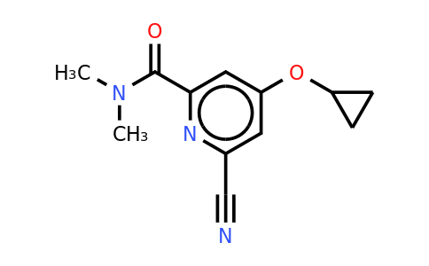 CAS 1243364-16-0 | 6-Cyano-4-cyclopropoxy-N,n-dimethylpicolinamide