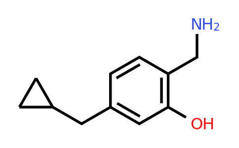 CAS 1243364-24-0 | 2-(Aminomethyl)-5-(cyclopropylmethyl)phenol