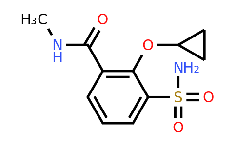 CAS 1243364-30-8 | 2-Cyclopropoxy-N-methyl-3-sulfamoylbenzamide