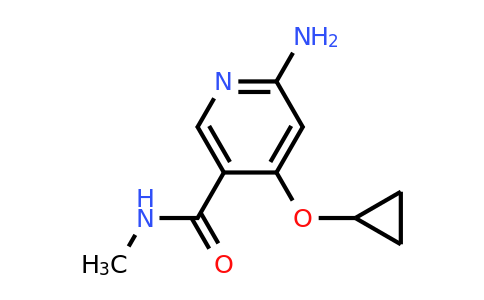 CAS 1243364-41-1 | 6-Amino-4-cyclopropoxy-N-methylnicotinamide