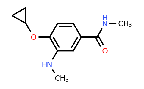 CAS 1243364-51-3 | 4-Cyclopropoxy-N-methyl-3-(methylamino)benzamide
