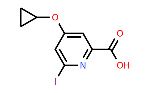 CAS 1243364-52-4 | 4-Cyclopropoxy-6-iodopicolinic acid