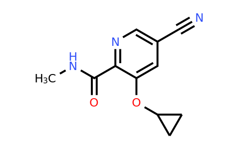 CAS 1243364-55-7 | 5-Cyano-3-cyclopropoxy-N-methylpicolinamide