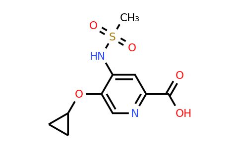 CAS 1243364-56-8 | 5-Cyclopropoxy-4-(methylsulfonamido)picolinic acid