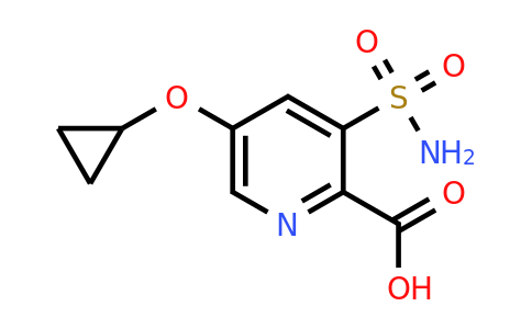 CAS 1243364-61-5 | 5-Cyclopropoxy-3-sulfamoylpicolinic acid