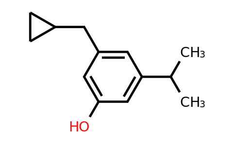 CAS 1243364-62-6 | 3-(Cyclopropylmethyl)-5-(propan-2-YL)phenol
