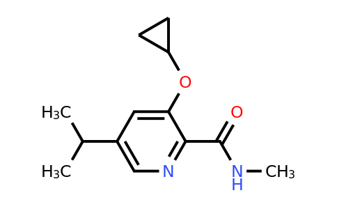 CAS 1243364-66-0 | 3-Cyclopropoxy-5-isopropyl-N-methylpicolinamide