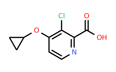 CAS 1243364-67-1 | 3-Chloro-4-cyclopropoxypicolinic acid