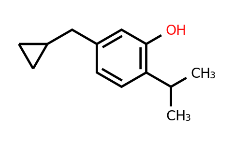 CAS 1243364-69-3 | 5-(Cyclopropylmethyl)-2-(propan-2-YL)phenol