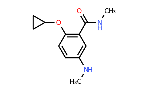 CAS 1243364-70-6 | 2-Cyclopropoxy-N-methyl-5-(methylamino)benzamide
