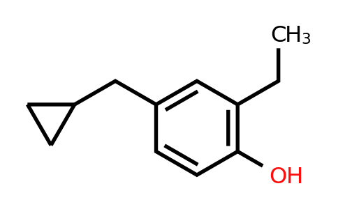 CAS 1243364-77-3 | 4-(Cyclopropylmethyl)-2-ethylphenol