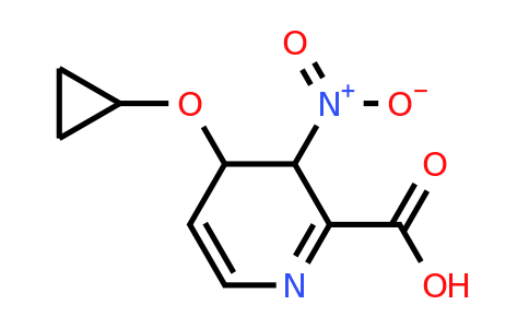 CAS 1243364-79-5 | 4-Cyclopropoxy-3-nitro-3,4-dihydropyridine-2-carboxylic acid